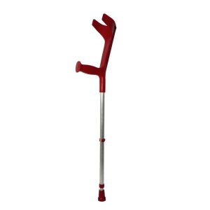 Adjustable aluminum red crutch English cane